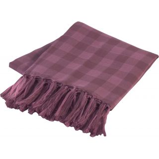 Étole avec franges KP415 - Marsala / Malva