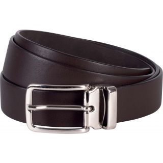Ceinture classic en cuir pleine fleur KP807 - Dark Brown