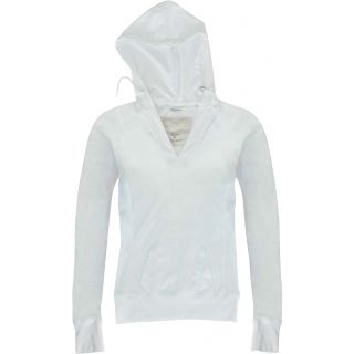 T-shirt femme manches longues à capuche KV2102 - White