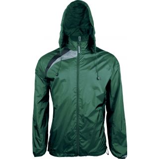Coupe vent unisexe sport PA211 - Dark Green / Black / Storm Grey