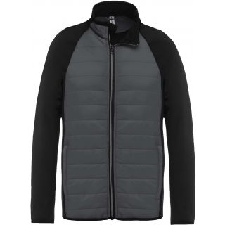 Veste sport bi-matière PA233 - sporty grey / Black
