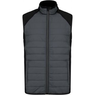 Veste sport sans manches bi-matière PA235 - sporty grey / Black