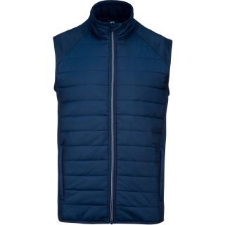 Veste sport sans manches bi-matière PA235 - Sporty Navy / Sporty Navy