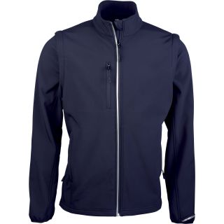 Veste softshell sport manches amovibles unisexe PA323 - Navy