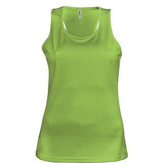 Débardeur femme sport PA442 - Lime