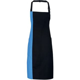 Tablier à bavette bicolore PR162 - Black / Sapphire