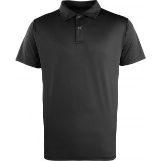 Polo respirant bouton pression Coolchecker PR612 - Black