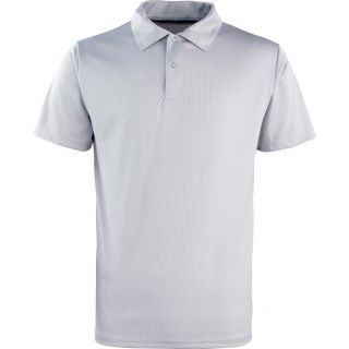 Polo respirant bouton pression Coolchecker PR612 - Silver