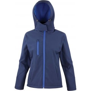 Veste softshell femme capuche R230F - Navy / Royal
