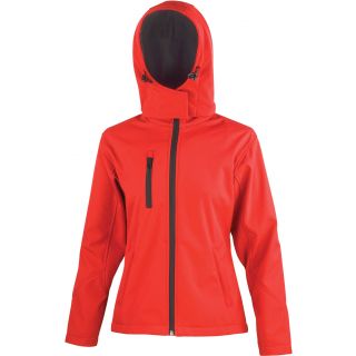 Veste softshell femme capuche R230F - Red / Black