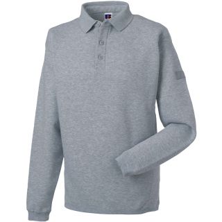 Sweat-shirt homme heavy duty col polo RU012M - Light Oxford