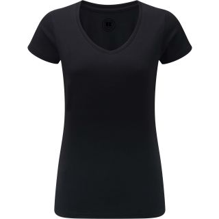 T-shirt femme col V RU166F - Black