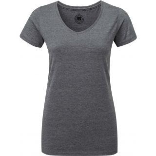 T-shirt femme col V RU166F - Grey Marl