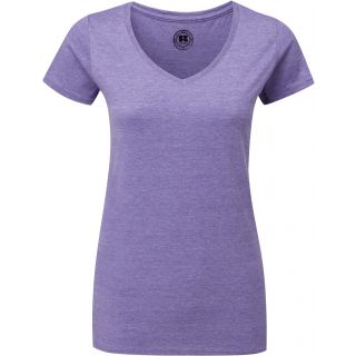 T-shirt femme col V RU166F - Purple Marl