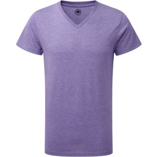 T-shirt homme col V RU166M - Purple Marl
