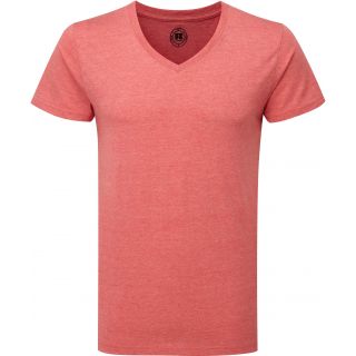 T-shirt homme col V RU166M - Red Marl