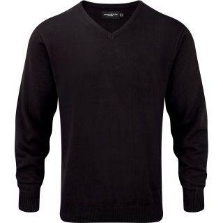 Pull homme col V RU710M - Black