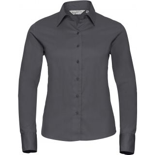 Chemise manches longues femme twill RU916F - Zinc