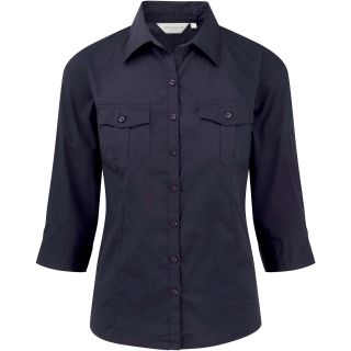 Chemise manches 3/4 femme twill roll RU918F - French Navy