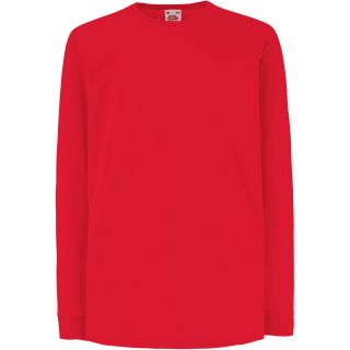 T-shirt enfant manches longues valueweight SC61007 - Red