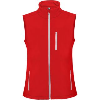 Gilet softshell sans manches NEVADA rouge