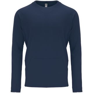 Sweat-shirt homme manches longues poche kangourou MANA marine