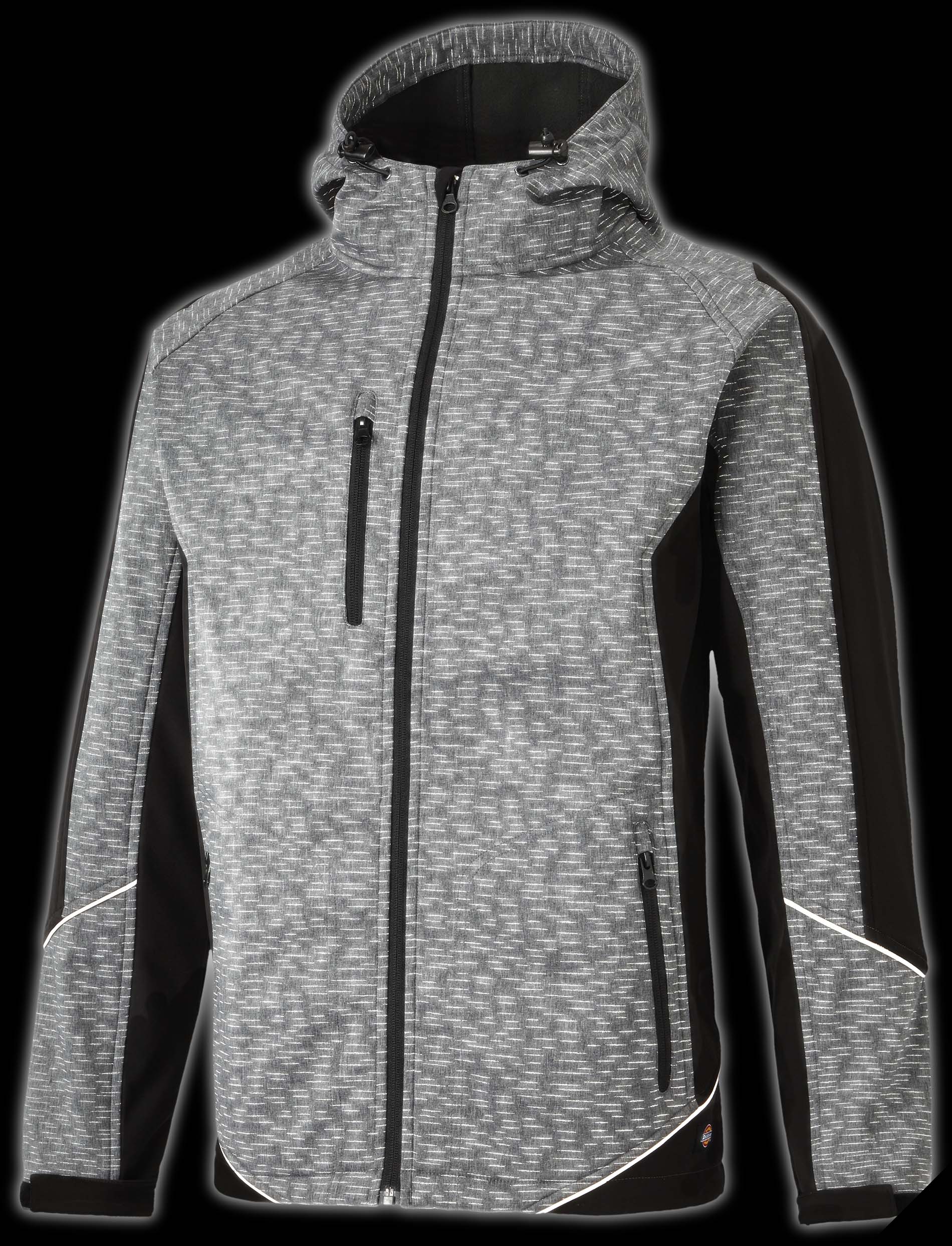 Softshell réflective Eisenhower Wakefield JW7017 - Grey / Black