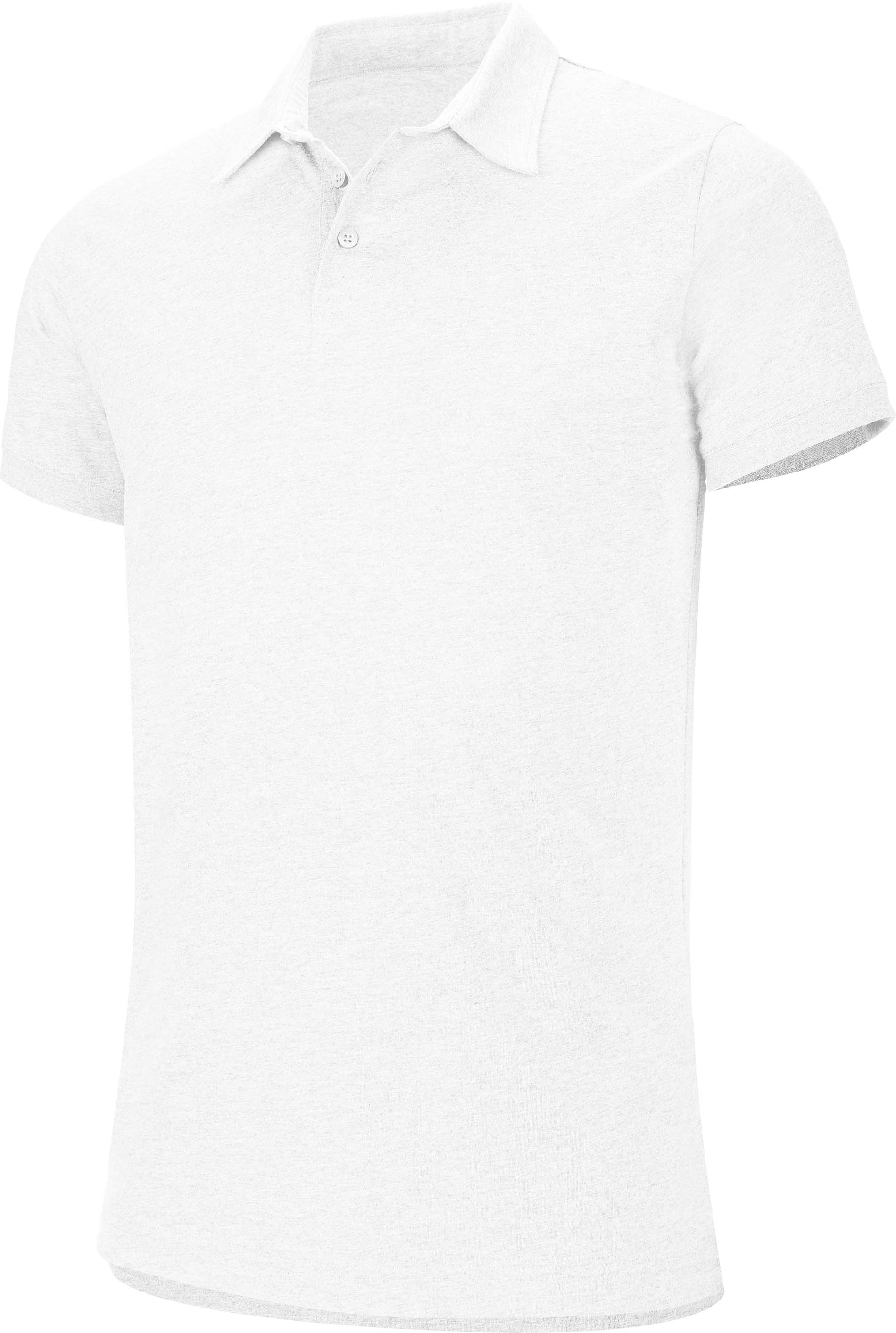 Polo homme manches courtes mélange K207 - White