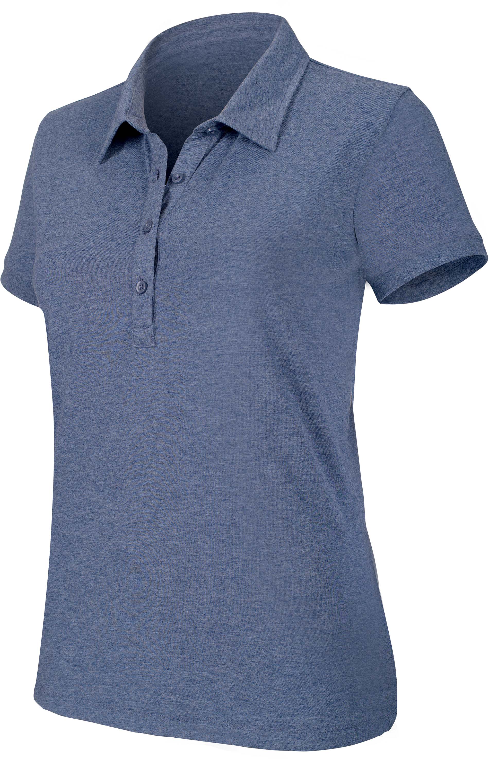 Polo femme manches courtes mélange K208 - Blue Heather
