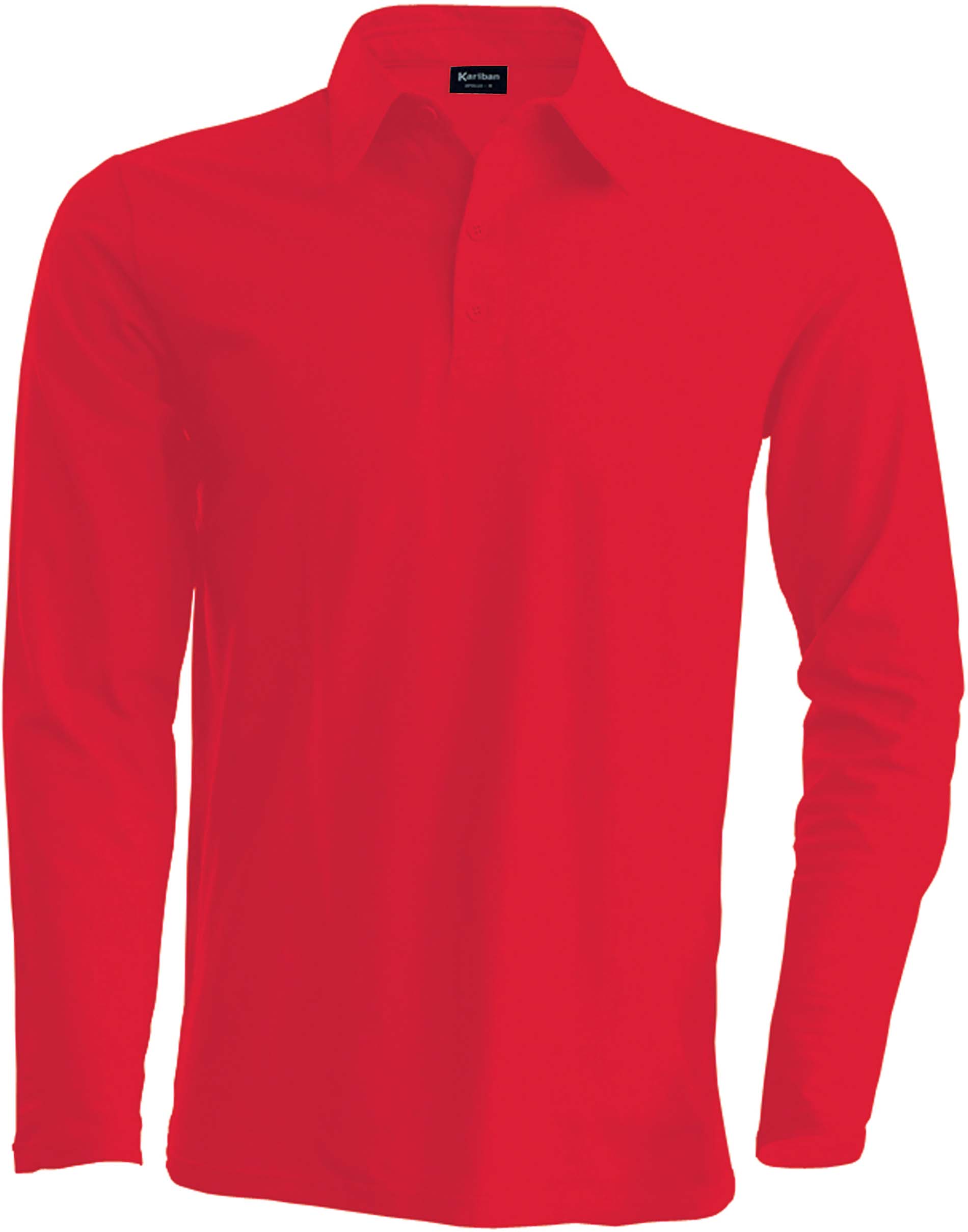 Polo homme manches longues K243 - Red