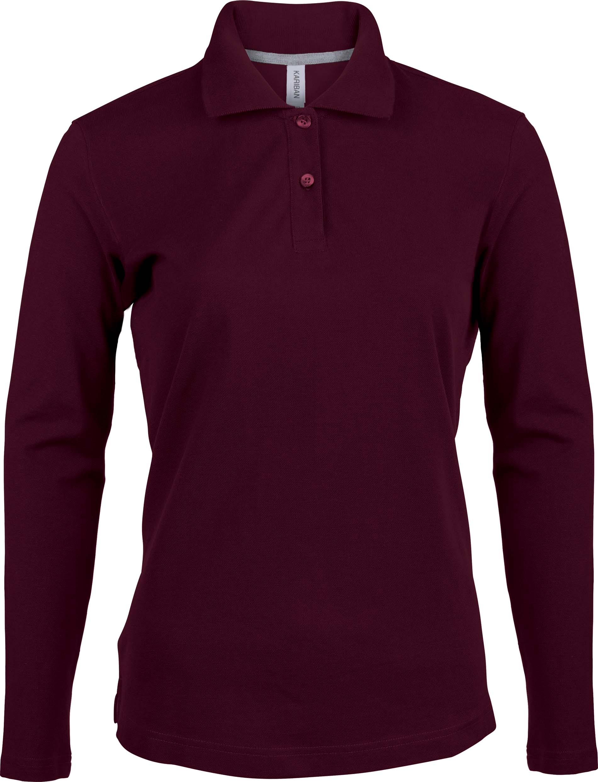 Polo femme manches longues K244 - Wine