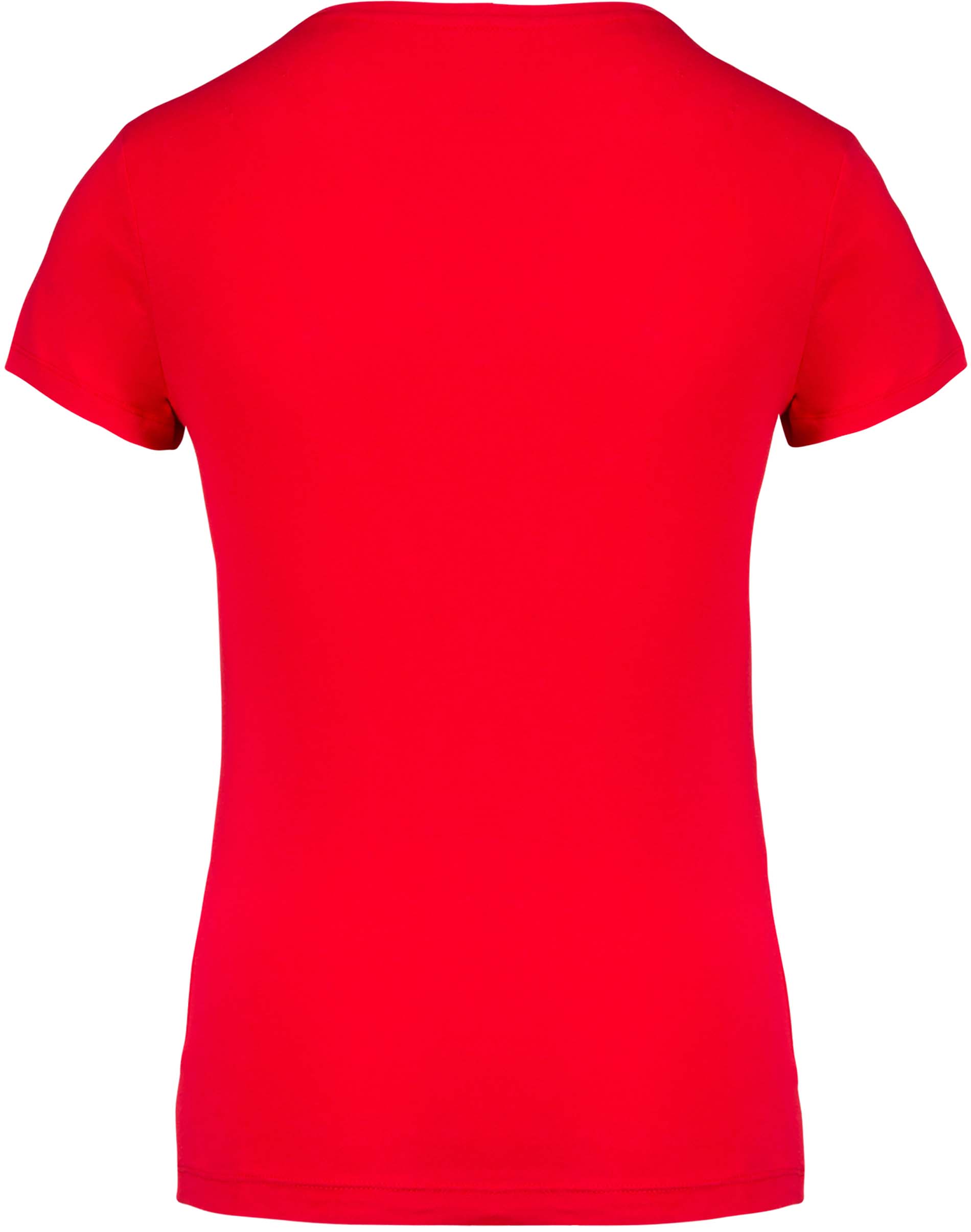 T-shirt femme coton bio col V K396 - Red