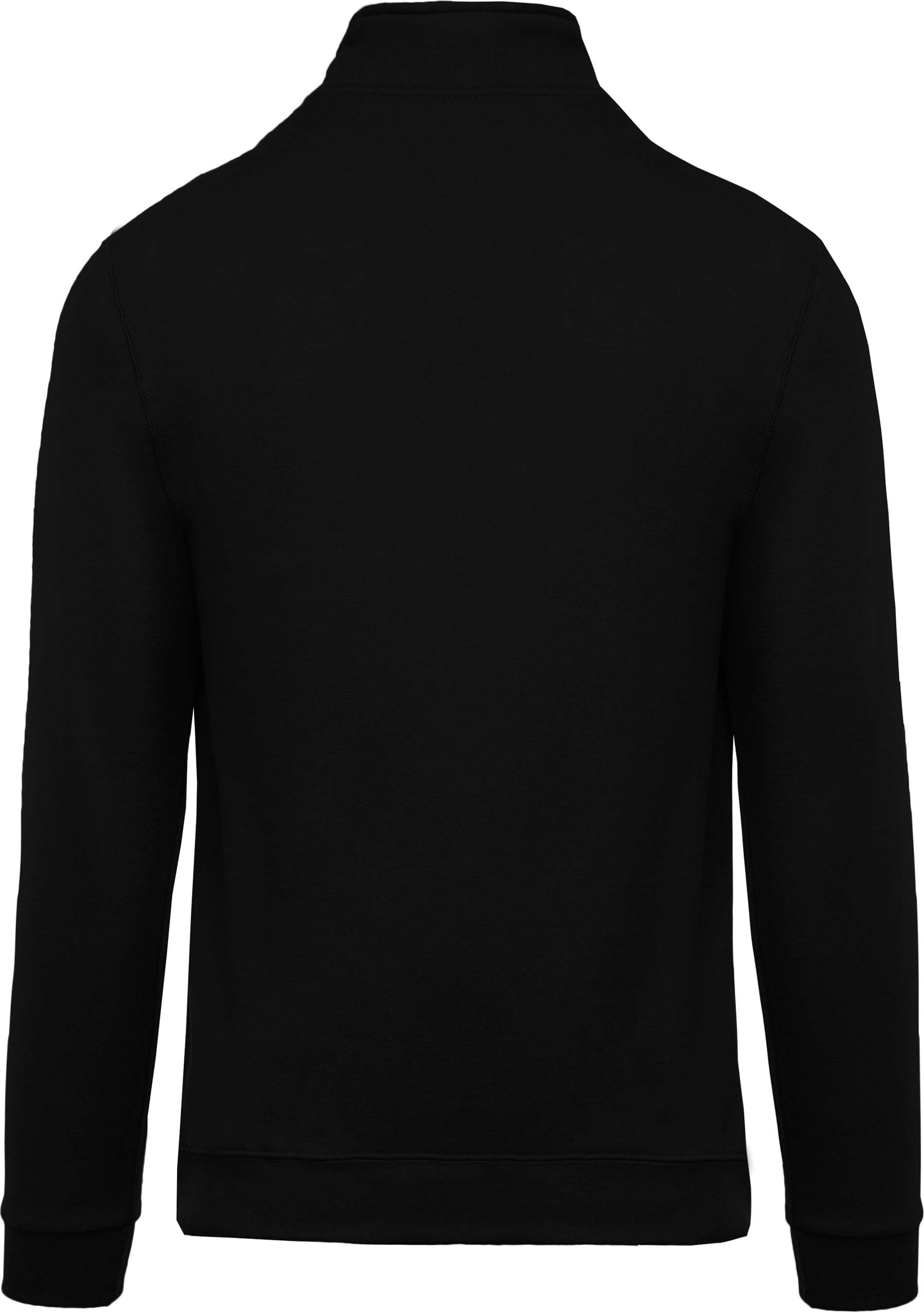 Sweat-shirt homme col zippé K478 - Black