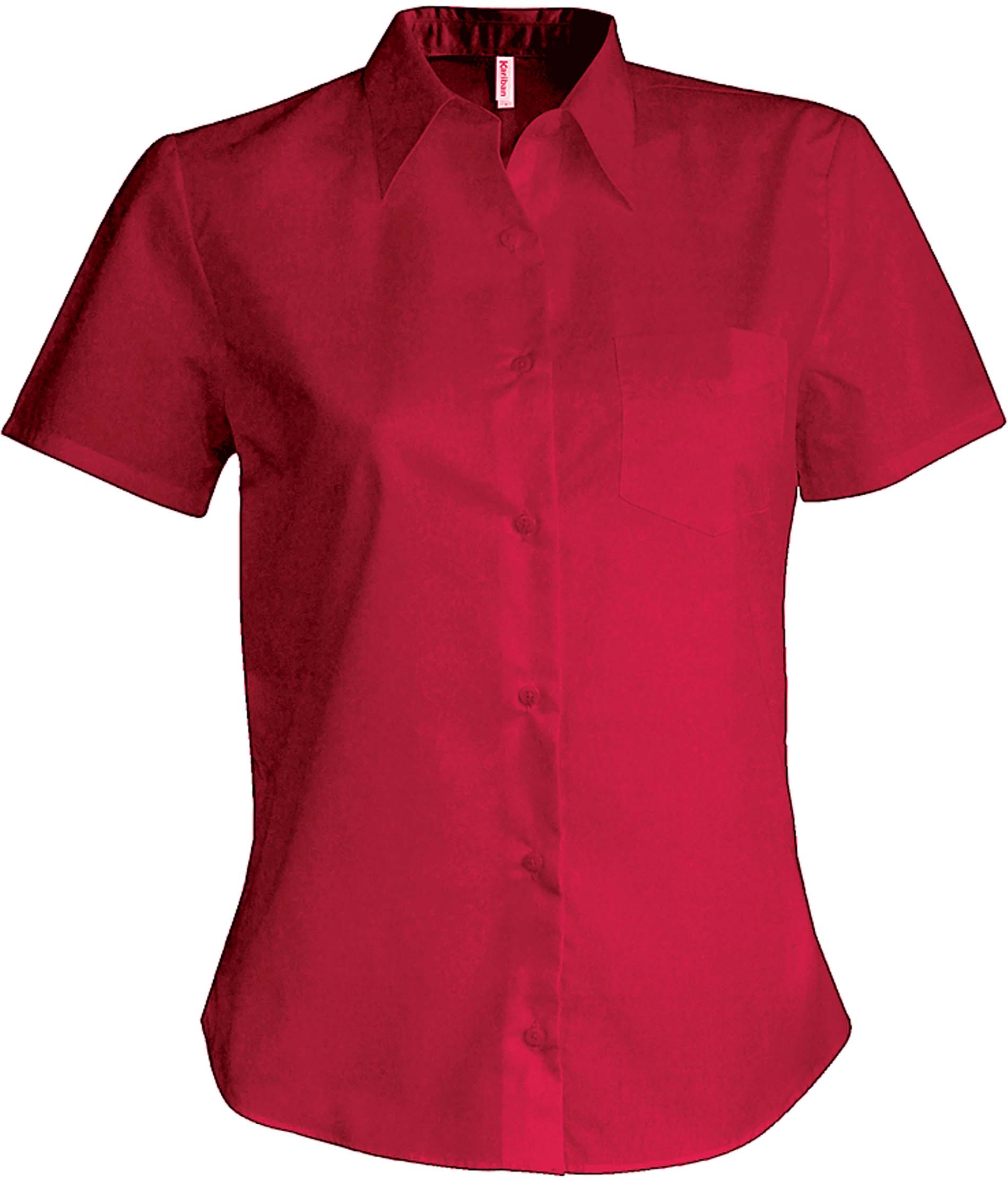 Chemise manches courtes femme popeline K544 - Classic Red