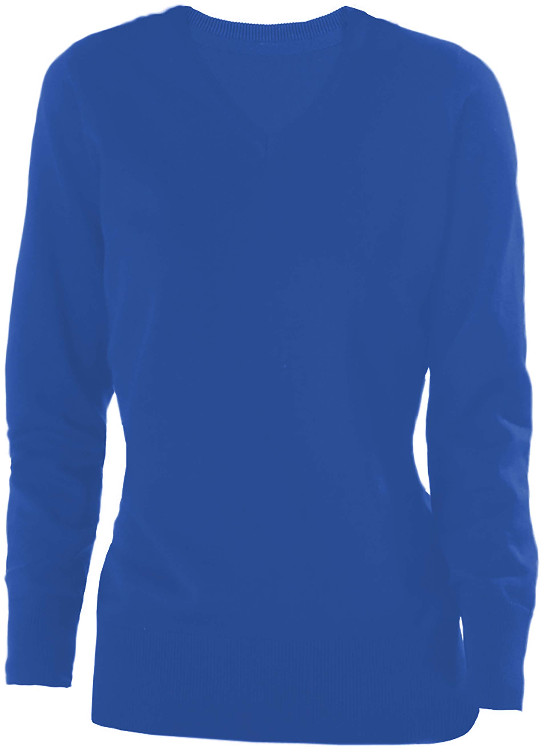 Pull femme col V K966 - Light Royal Blue