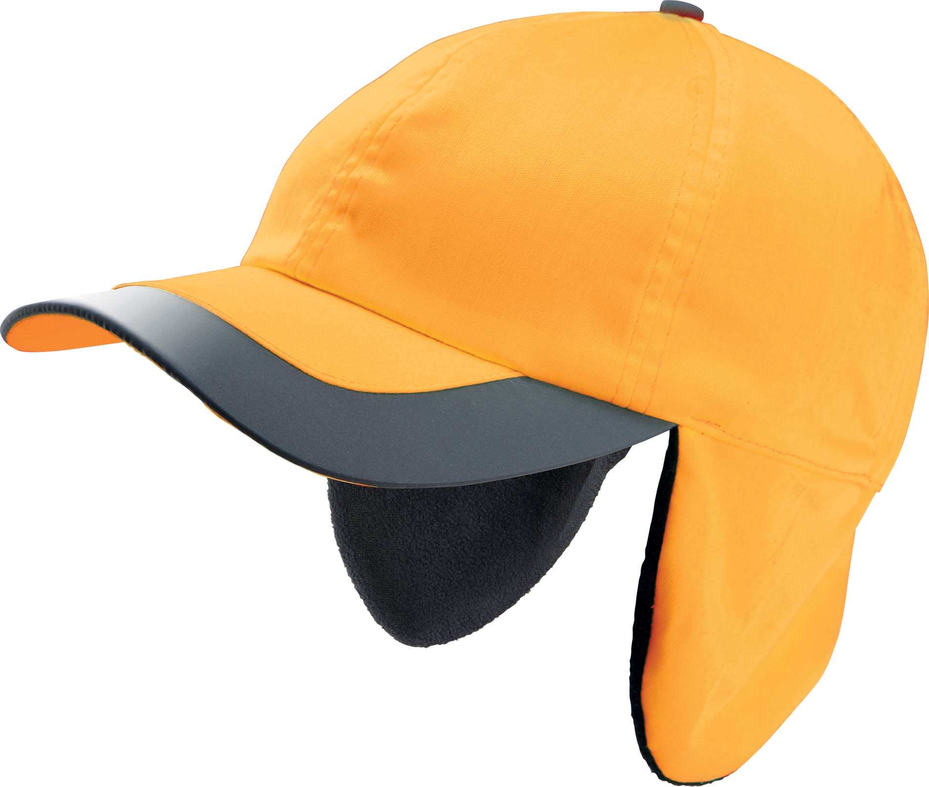 Casquette hiver fluorescente 6 panneaux KP122 - Fluorescent Orange