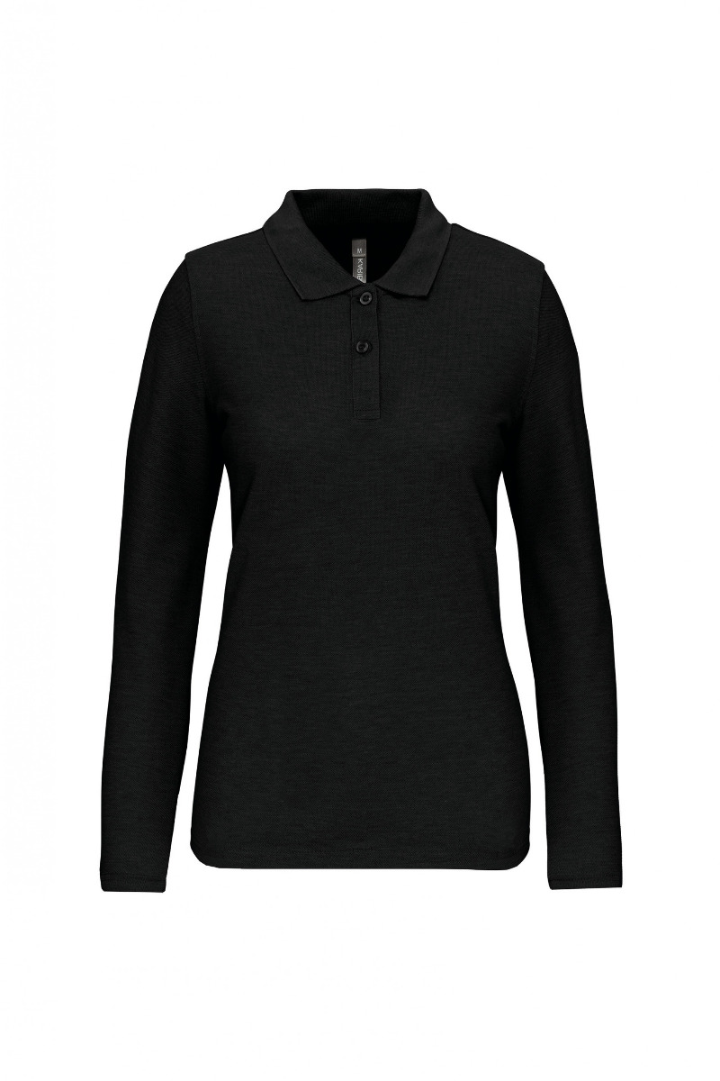 Polo manches longues femme WK277 - Black