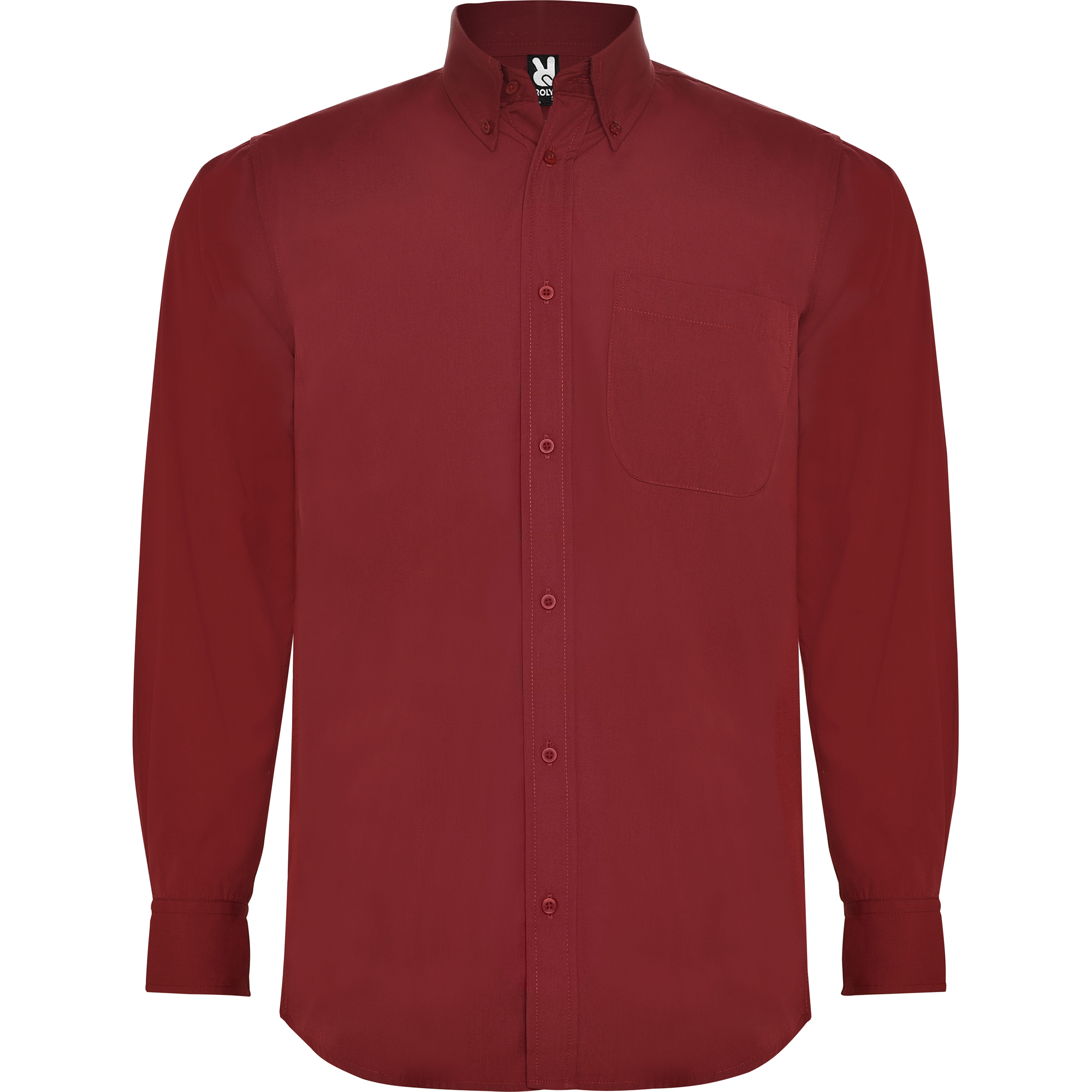 Chemise homme manches longues AIFOS L S grenat