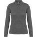 Polo jersey manches longues femme Grey Heather - XS