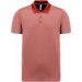 Polo chiné manches courtes adulte Coral Heather - S