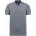 Polo chiné manches courtes adulte Fine Grey Heather - S