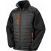 VESTE SOFTSHELL REMBOURRÉE BLACK COMPASS Black / Orange - XS