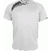 T-shirt sport enfant manches courtes PA437 - White / Black / Storm Grey