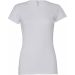 T-shirt femme col rond manches courtes BE1001 - White