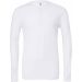 T-shirt homme manches longues col boutonné BE3150 - White