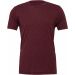 T-shirt homme triblend col rond BE3413 - Maroon Triblend