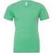 T-shirt homme triblend col V BE3415 - Green Triblend