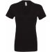 T-shirt femme col V profond BE6035 - Black