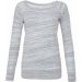 Sweat-shirt femme triblend BE7501 - Light Grey Marble
