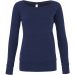 Sweat-shirt femme triblend BE7501 - Navy Triblend